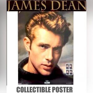 JAMES DEAN Legends of Hollywood 1996 USPS Stamp Collectible Poster size18x24NEW
